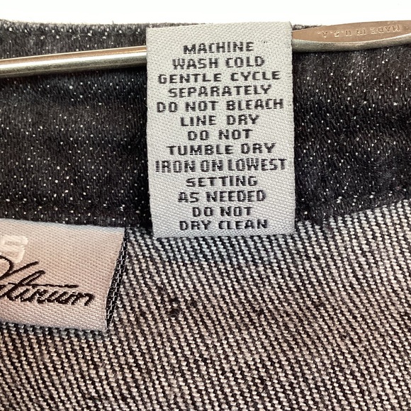 Chico’s Platinum Embroidered Black Denim Vest - Picture 8 of 10